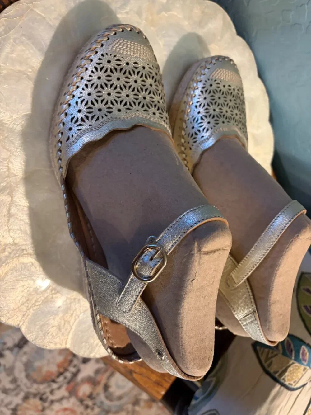 Pikolinos Vila Espadrilles Wedge Sandals- Size 40